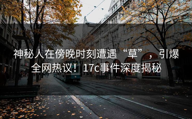 神秘人在傍晚时刻遭遇“草”，引爆全网热议！17c事件深度揭秘